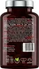 The back of a brown glass bottle containing L-Carnitine capsules, with product information and logos printed on it. Podgląd zdjęcia produktu
