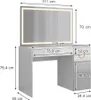 Schminktisch Vicco Adela Weiß 115 cm mit LED-Spiegel, Model Produktbild-Vorschau 3