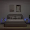 vidaXL TV-Wandschränke mit LED-Leuchten 2 Stk. Weiß Produktbild-Vorschau 3