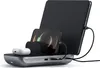 A Satechi charging station with a tablet, smartphone, and earbuds connected and charging. Anteprima dell’immagine prodotto