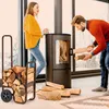 Wózek na drewno kominkowe Relaxdays, 2 gumowe koła, wózek o Podgląd zdjęcia produktu 3