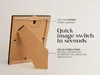 Holz-Fotoliste Vintage Braun 10x15 cm, 1 Stück Náhled obrázku produktu