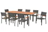 Merxx Gartenmöbel Set Paxos 9tlg., 8 Stapelsessel, Produktbild-Vorschau 5