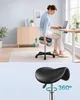 SONGMICS Sattelhocker, Ergonomischer Rollhocker aus Produktbild-Vorschau 3