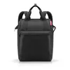 A black backpack on a white background. Produktbild-Vorschau