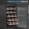 HOMCOM Weinkühlschrank, 91 Liter Kapazität, LED-Anzeige, Produktbild-Vorschau 7