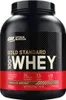 A black tub of Optimum Nutrition Gold Standard 100% Whey protein powder, Chocolate Hazelnut flavor. Produktbild-Vorschau