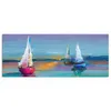 DEQORI Hybrid Leinwand Bild 125x50 cm 'Drei bunte Produktbild-Vorschau 2