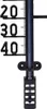 ProGarden Außenthermometer GARTENTHERMOMETER groß schwarz Produktbild-Vorschau 3