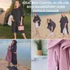 Frottee Badeponcho Damen Herren - Strandponcho 100% Produktbild-Vorschau 6