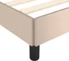 vidaXL Bettgestell Cappuccino-Braun 90x190 cm Kunstleder Produktbild-Vorschau 6