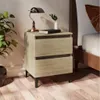 vidaXL Stolik nocny dąb sonoma 40x35x50 cm materiał Podgląd zdjęcia produktu 10
