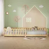 ML-Design Kinderbett 140x200 cm Natur Bodenbett für Kinder Produktbild-Vorschau 8
