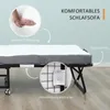 HOMCOM Klappbett 90x200 cm Erwachsene Gästebett Klappbar Produktbild-Vorschau 6