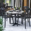 JAMAIKA | Bistro Außen Tischplatte | Ø 60 cm | Weiß Marmor Produktbild-Vorschau 12