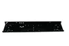 A black metal mounting plate for a winch, shown against a white background. Produktbild-Vorschau