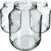 Three empty glass jars are shown against a white background. Podgląd zdjęcia produktu