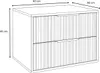 A line drawing of a bathroom cabinet with dimensions indicated. Voir les images du produit