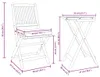 vidaXL Tuinset bistro, 3 stuks, bruin, massief acaciahout Productafbeelding-voorbeeld 7