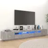 A modern TV stand with LED lighting is shown against a white wall. Produktbild-Vorschau