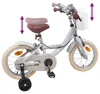 vidaXL Kinderfahrrad 14 Zoll für 3-5 Jahre alt Hellgrau Produktbild-Vorschau 7