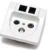 Zásuvka TV/R/SAT/RJ-45/RJ-11 - pripojenie Náhľad obrázku produktu 1