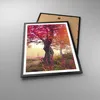 Gerahmtes Poster - Schwarzer Rahmen - Baum Natur Wiese - Produktbild-Vorschau 3