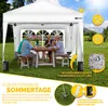 gazebo tillvex 3x3m bianco impermeabile con 2 pannelli Anteprima dell’immagine prodotto 3