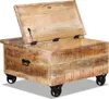 vidaXL Couchtisch Raues Mangoholz 70x70x40 cm Produktbild-Vorschau 18