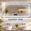 Espejo de baño Vrygle con Bluetooth, 100x60 cm: Espejo LED Vista previa de la imagen del producto 7