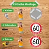 Geburtstagsschild 60 | Verkehrsschild Qualität | Ø420 | 2mm Produktbild-Vorschau 4