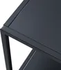 Close-up of the corner of a black shelf unit. Produktbild-Vorschau
