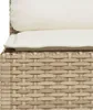 vidaXL Gartensofa mit Kissen 3-Sitzer Beige Poly Rattan Produktbild-Vorschau 7