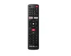 A black remote control is shown against a white background. Produktbild-Vorschau