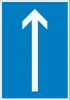 Richtungspfeil hoch Schild hochkant weiss blau Pfeil A5 Produktbild-Vorschau 1