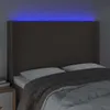 LED Kopfteil Taupe 147x16x118/128 cm Stoff Produktbild-Vorschau 4
