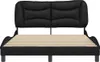 vidaXL Bettgestell ohne Matratze "Hvar" Schwarz 140x190 cm Produktbild-Vorschau 4