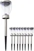 Zestaw 8 lamp solarnych do ogrodu z kolcami do ziemi solar Podgląd zdjęcia produktu 1