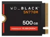 A close-up studio shot of a Western Digital Black SN770M NVMe SSD. Anteprima dell’immagine prodotto