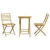 Bambus Bistro-Set für 2 Personen, klappbar, Tisch 55 x 75 Produktbild-Vorschau 4