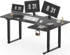 SANODESK 180*110cm Höhenverstellbarer Schreibtisch 4-Beinen Produktbild-Vorschau 1