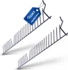Two black metal dish racks with a blue tag on one of them. Produktbild-Vorschau