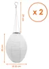 3.05 Lanterne solaire LED ovale - lot de 2 / env. 30 x 20 Voir les images du produit 2