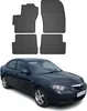 2003-2010 Mazda 3 Fußmatten Gummi Schwarz 4 tlg Produktbild-Vorschau 1