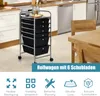 COSTWAY Roll kontajner so 6 stohovateľnými zásuvkami, Náhľad obrázku produktu 3