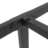 A close-up view of the metal frame of a bed, showing the connection points and fasteners. Náhled obrázku produktu