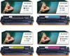 4x Toner für HP Canon CF540X CRG054H CMYK = Schwarz + Blau Produktbild-Vorschau 1