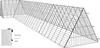 VEVOR tunnel per polli, 400 x 100 x 61,5 cm (L x L x A) Anteprima dell’immagine prodotto 1