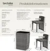 tectake® Aluminium Rattanset Hamburg wetterfest und Produktbild-Vorschau 6