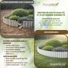 Floranica Bordure de Jardin en bois 20 x 200 cm Blanc Voir les images du produit 4